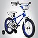 Produktbild Bergsteiger Monaco 16 Zoll Kinderfahrrad, geeignet für 4, 5, 6 Jahre, BMX, Stützräder, Rücktrittbremse, Trinkflasche, Kettenschutz