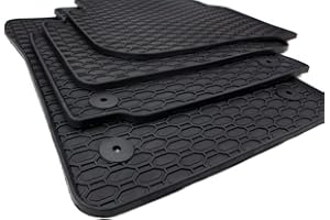 Kfzpremiumteile24 Gummimatten Kompatibel mit Octavia II (1Z) Limousine Baujahr 06/2004-01/2013 mit Kombi 06/2004-05/2013 Fußmatten Allwetter