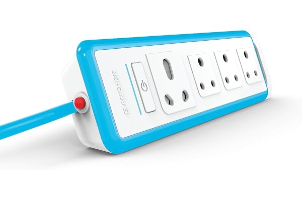 Anchor by Panasonic 16A 4 Socket Extension Board with 1 Universal & 3 Standard Sockets and 1.5 Mtr Extension Cord for Home & Office (22067)