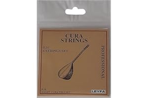 LEYFA Cura Saiten für türkische Saz Cura Baglama Professional Saiten mit 3 Tezene Picks, (LYFCUR16)