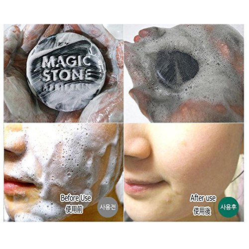 APRIL SKIN Magic Stone Cleansing Soap Black - 3