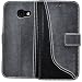 Produktbild elephones Schutzhülle kompatibel mit Samsung Galaxy A3 2017 Hülle Handyhülle Handy-Tasche Wallet Case Cover Grau