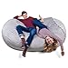 Produktbild Der größte Sitzsack Europas - Riesiger Giga Sitzsack in Grau mit 1500l Memory Schaumstoff Füllung und Waschbarem Bezug - Gemütliches Sofa, Riesen Bett, Bean Bag für Kinder und Erwachsene