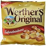 werthers echte Lieferumfang: 1 x 15er Pack à 245 g Beutel Werthers Karamell Bonbons / Köstliche Süßigkeit mit dem vertrauten Karamell-Geschmack von Werthers für eine Nascherei mit der ganze Familie