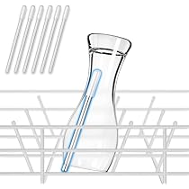 Porte-Bouteilles Pour Lave-Vaisselle Insert Crystal Et Duo Avec Capuchon En Silicone Allonge 26 7 Cm 5 Pieces