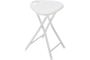 Feridras 868004 Sgabello Pieghevole, cromo, 31x46.5x31 cm