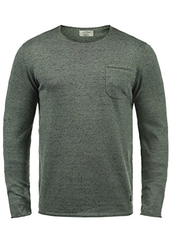 JACK & JONES Lior Herren Strickpullover Feinstrick Pullover Pulli Mit Rundhalsausschnitt, Größe:S, Farbe:Dusty Olive
