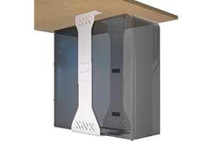 ULTIMATE SETUP Carico pesante supporto PC scrivania – Fino a 35 kg – Personalizzabile staffe per pc - Supporto computer scrivania - Supporto case pc - Porta pc fisso (bianco)