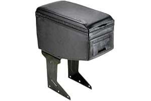 CARJOY Apoyabrazos para Coche Reposabrazos Universal Consola Central Negro