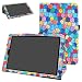 Produktbild Medion Lifetab X10302 / X10301 / X10311 hülle,Mama Mouth Folding Ständer Hülle Case mit Standfunktion für 10.1" Medion Lifetab S10351 / S10352 / X10301 / X10302 / X10311 / MD99666 Android Tablet PC,Stained Glass