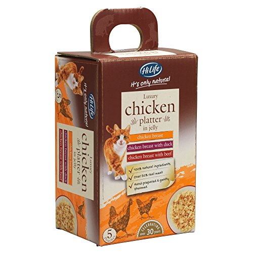 HILIFEIt's Only Natural Luxury Chicken Platter in Jelly, 5 x 50g