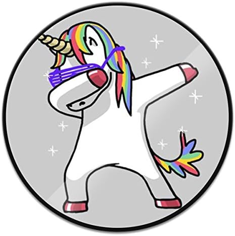 Phone Mounts and Stand,Collapsible Expanding Pop Grip Mount Sockets for iPhone,Smartphones and Tablets - Dabbing Unicorn Hip Hop Funny Magic Black