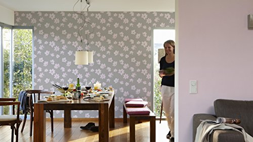 A.S. Création Vliestapete mit Glitter Life 3 Tapete Unitapete 10,05 m x 0,53 m metallic rosa Made in Germany 303219 3032-19 - 3