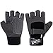 Produktbild Trideer Anti-Rutsch Fitness Handschuhe Trainingshandschuhe mit Volle Silikon Palm und Langlebig Mikrofaser Material Krafttraining Bodybuilding und Workout Herren Damen (Grau+Schwarz, L (20-21.5cm))