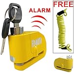 FD-MOTO LK603 Alarm Disc Lock Motorbike Bike Bicycle Disc Lock ALARM + Free Reminder Cable