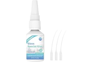 VIOMIS 20g Glass Glue, Acrylic Super Glue for Bond Glass to Glass, Instant Strong Glue for Glass, Acrylic, Other Materials| Clear Adhesive Glue Repair for Craft, Jewelry, Rhinestone, Crystal, Mirror, Glasses