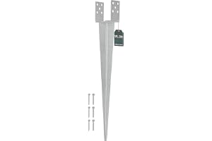 KOTARBAU® Islaghylsa - Jordhylsa - 0-120 mm - Stolphållare Justerbar - Varmförzinkat Stål - 70 cm - Silver - Stolpspjut - Golvankare - Golvhylsa - Varmförzinkad Jordhylsa