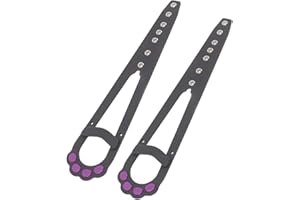 HAOFY Zatrzask Uchwytu Drzwi dla Kota, 7 Regulowanych Otworów Chroniących Psy 2 szt. Uchwyt Drzwiczek dla Zwierząt do Sypialni (Czarny)