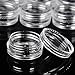 INHDBOX 50 New, High Quality, Empty, Clear, 5 Gram Plastic Pot Jars, Cosmetic Containers, With Lids.