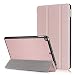 Produktbild Schutzhülle für iPad 2017 iPad 9,7 Zoll (24,6 cm), PU-Leder, ultradünn, leicht, Smart Case dreifach faltbar, Standfunktion, automatische Sleep/Wake-Funktion, Hartschale für Apple New iPad 9,7 Zoll A1822 Modell rose gold