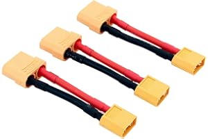 OliYin 3 stücke Männlich XT60 auf Buchse XT90 Stecker Konverter Adapter mit 12awg 1,96 Zoll Draht