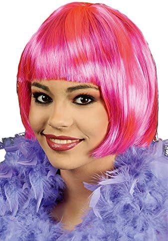 Wig for Adults Bob "Gigi" Pink-streaked purple