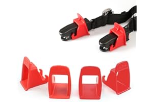 Amacoam ISOFIX Aides d'installation, 2 paire Boucle Fixe pour Siège Loquets Ceinture de Sécurité Guide Loquet en Plastique Unviersal Systèmes de Fixation pour sièges de Voiture