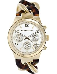 Michael Kors MK4222 - Reloj de mujer de cuarzo, correa de resina color oro