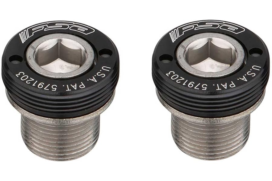 FSA Self Extracting Steel ISIS Crank Bolt - Black, Size M15