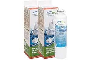 AQUALOGIS 2 x AL-020B Filtre à eau pour réfrigérateurs Samsung DA29-00020B, DA29-00020A, DA97-08006A-B, HAF-CIN, HAF-CIN-EXP, HAFCIN