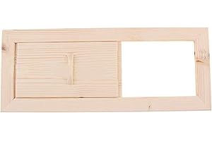 EXTRWORY Saunalüftungsklappe Abluftschieber Sauna Lüftungsschieber Lüftungsgitter mit Schieber Holz