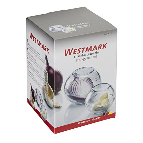 Westmark 2 Frischhaltekugeln, Durchmesser: 7/9 cm, Stapelbar, Kunststoff, Transparent, 25722260 - 3