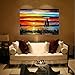 Produktbild CPDZ Moderne abstrakte Inneneinrichtung Malerei Home Esszimmer Farbmesser Malerei Öl-Malerei Schlafzimmer Wohnzimmer Leinwand Malerei See Boot segeln 50×70cm