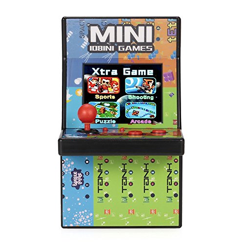 80er Retro Mini Arcade Spielautomat mit 2.8″ LCD Farb Display, eingebautem Lautsprecher und 108 Videospiele - 2