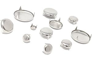 KEAY VITAL PARTS Nail in Pronged Carpet Metal Floor Protector Furniture Gliders Steel Nickel Plated Made in Germany 10mm 13mm 15mm 18mm 20mm 22mm 24mm 27mm 30mm 35mm 38mm Diameter
