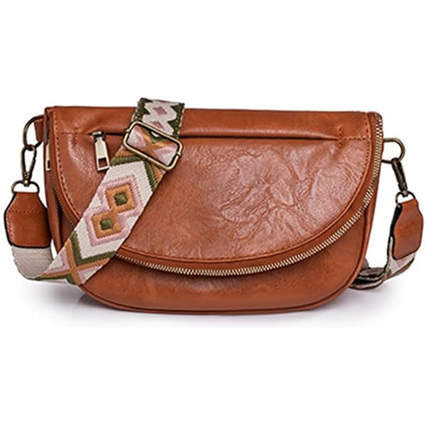 Sac Bandoulière Velours Côtelé Femme - Multi-Poches, Réglable - Style Décontracté