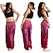 Produktbild Damen Leggings Ronamick Männer Frauen Thai Harem Hosen Boho Festival Hippie Kittel Hohe Taille Yoga Hosen (Freie Größe, Wein)