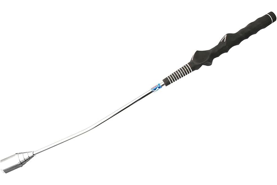 PGA TOUR Golf Grip Training Aid - Golf Swing Trainer with Adjustable Weights, Pre Bent Stainless Steel Shaft, Moulded Handle - Develop Swing Speed, Improve Golf Swing, Right Handed Golfers