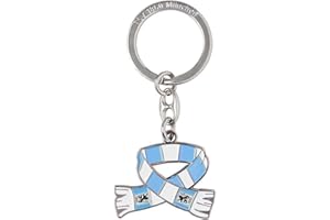 Turn- und Sportverein München Schlüsselanhänger - Schal-Design-Schlüsselanhänger - Unikat - Fußball-Fans von TSV 1860 München - Erwachsene Fans - Unisex - Blau, Hellblau, Weiß