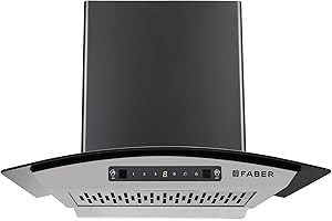 Faber 60cm 1200 m3/hr, Autoclean Chimney||Filterless|| 8Yr on Motor, 2Yr Comprehensive Warranty||Italian design - Made in Ind