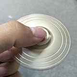 HuntGold Tri spinner fidget toy,Spinner Dedos de Aleación de aluminio para Relax Y Práctica de Niños Adultos -- Oro