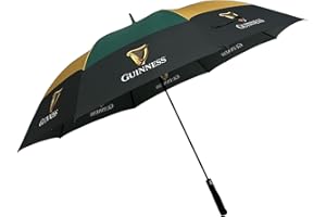 Guinness Official Golf Umbrella – 30-Inch Large Canopy, Auto-Open, 8 Reinforced Ribs, Windproof & Waterproof Stick Umbrella – Premium Logo Design for Fans & Gifts