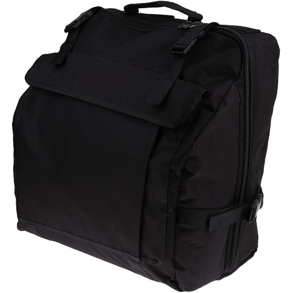 Sac à Dos Pour Accordéon Vaguelly 80-96 Basses - Noir - Rembourré Et Imperméable