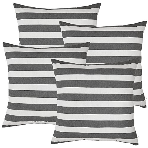 Avanzza 4er-Set Kissenhülle / Kissenbezug 50x50 cm für Kissen, Sofakissen / Sofa Kissen und Dekokissen / Deko Kissen aus der Linie Decor Chic