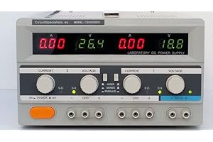 CIRCUIT SPECIALISTS DC Linear Bench Power Supply Variable Output 0-100V 0-3A (0-50V 0-6A) + 5V Fixed