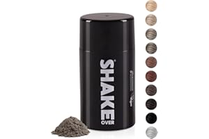 ‎SHAKE OVER SHAKE OVER Veganes Streuhaar zur Haarverdichtung, mit Zink angereicherte Fasern, hochwertiges Schütthaar, Made in Europe (12 g, ASH BLONDE)