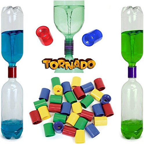 German Trendseller® - 3 x Flaschen Tornado - NEU- ┃ Mitgebsel ┃ Kindergeburtstag ┃ Kinder Wasser-Spiele ┃ 3 Stück
