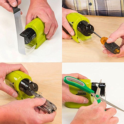 2 Stufen Multi Elektrischer Schärfgerät für Werkzeuge Geschirr Messerschärfer Sharpener - 6
