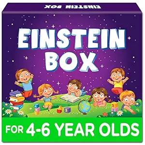 Einstein Box for 4, 5 and 6 Year Old Kids for Baby Boys and Girls, Learning and Educational Gift Pack of Toys, Games and Books (Multicolor)