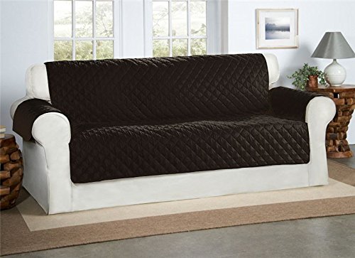 Safari Homeware Cubre Negro para Sofás de 3 Plazas - Protector para Sofás Acolchado de Lujo